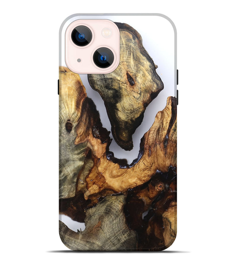 iPhone 14 Plus Wood Live Edge Phone Case - Elaina (Clear, 832248)