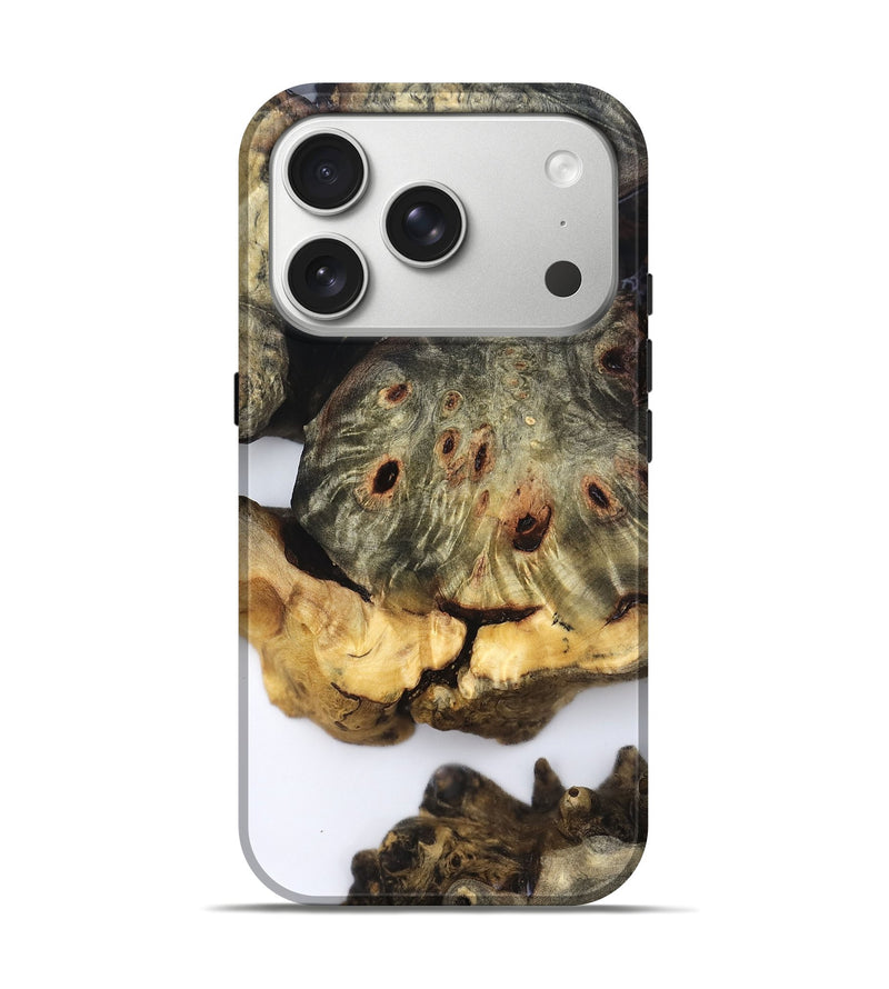 iPhone 17 Pro Wood Live Edge Phone Case - Garrick (Clear, 832250)