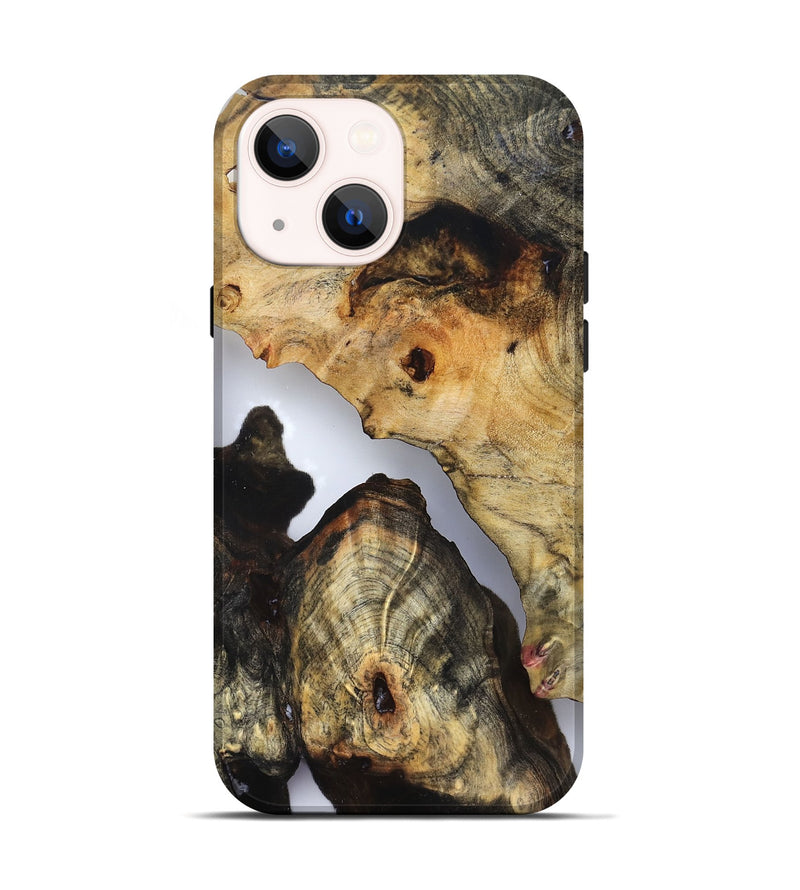 iPhone 14 Wood Live Edge Phone Case - Nia (Clear, 832251)