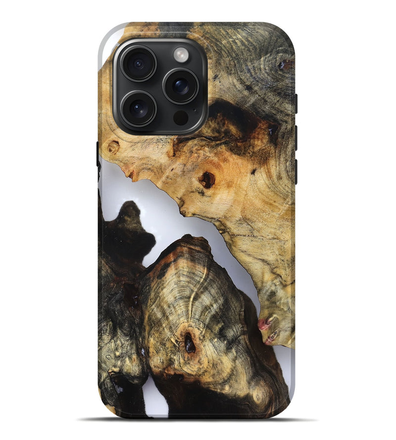 iPhone 16 Pro Max Wood Live Edge Phone Case - Nia (Clear, 832251)