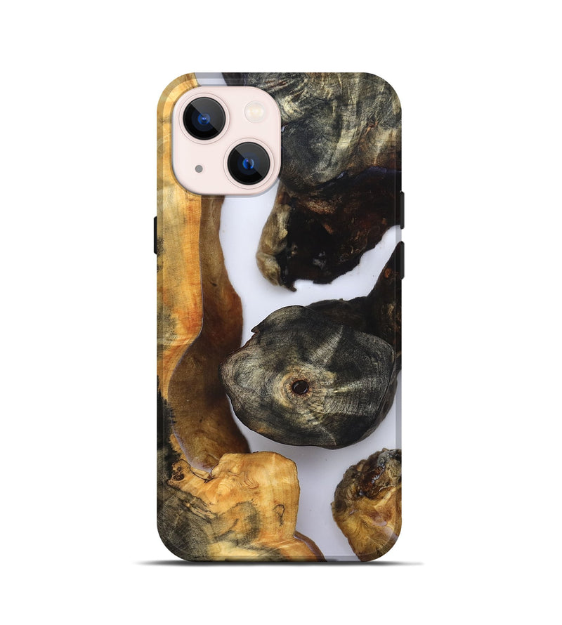 iPhone 13 mini Wood Live Edge Phone Case - Ivan (Clear, 832252)