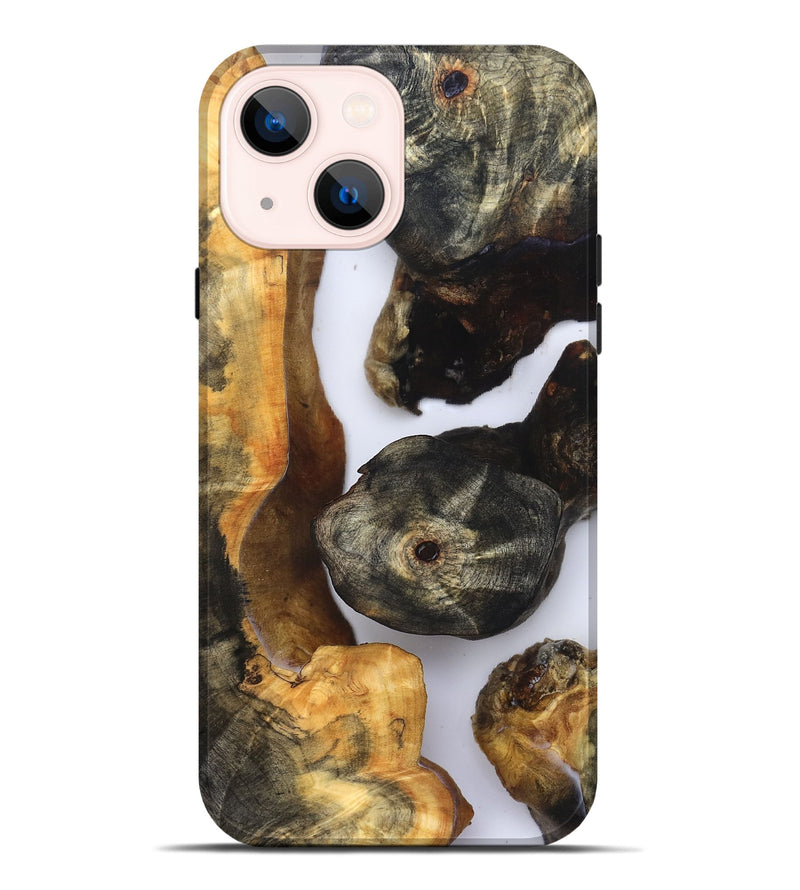 iPhone 14 Plus Wood Live Edge Phone Case - Ivan (Clear, 832252)