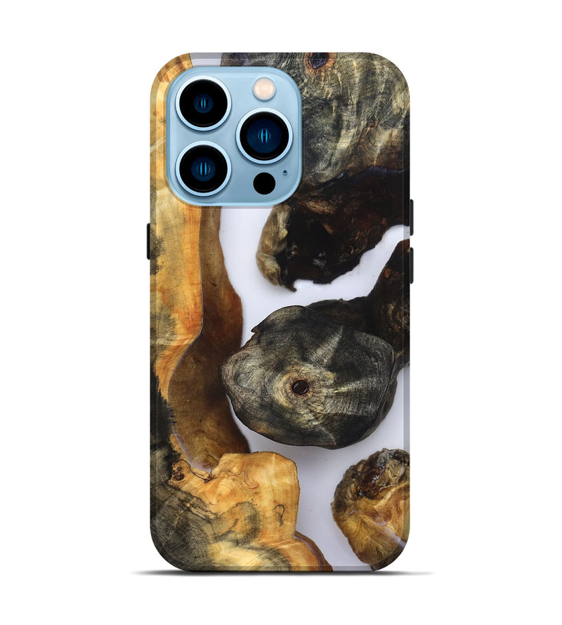 iPhone 14 Pro Wood Live Edge Phone Case - Ivan (Clear, 832252)