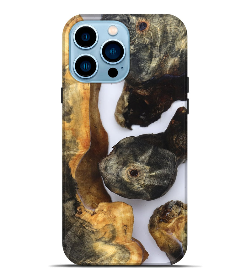 iPhone 14 Pro Max Wood Live Edge Phone Case - Ivan (Clear, 832252)