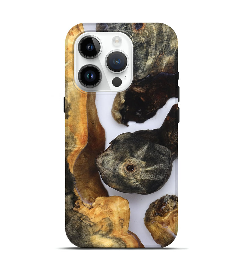 iPhone 15 Pro Wood Live Edge Phone Case - Ivan (Clear, 832252)