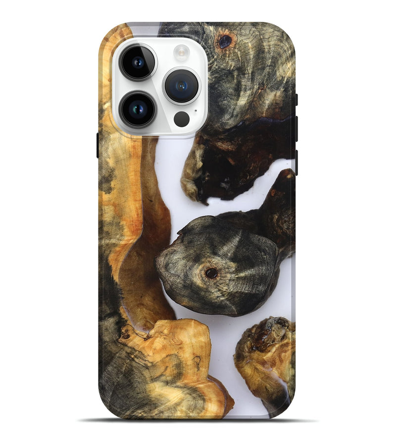 iPhone 15 Pro Max Wood Live Edge Phone Case - Ivan (Clear, 832252)