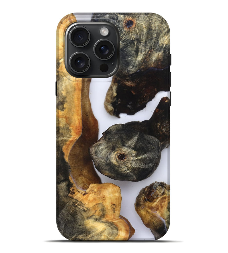 iPhone 16 Pro Max Wood Live Edge Phone Case - Ivan (Clear, 832252)