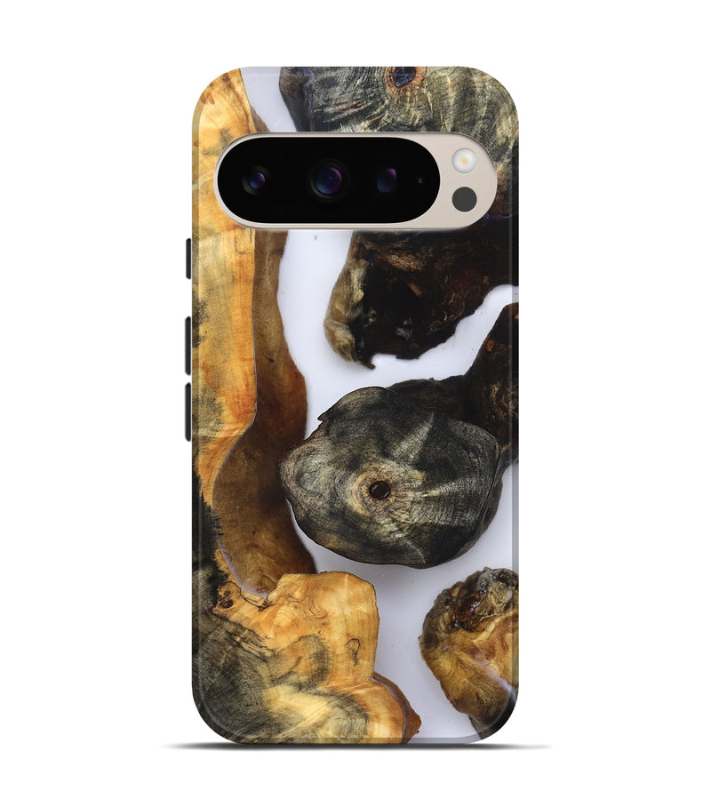 Pixel 9 Pro Wood Live Edge Phone Case - Ivan (Clear, 832252)