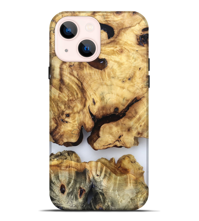 iPhone 14 Plus Wood Live Edge Phone Case - Julius (Clear, 832253)