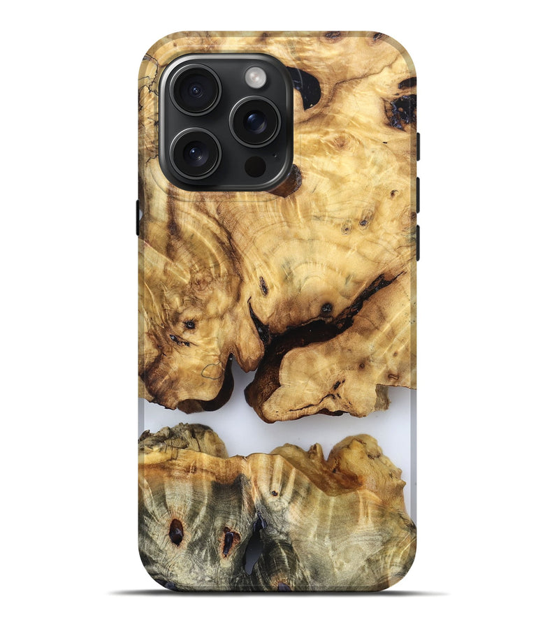 iPhone 16 Pro Max Wood Live Edge Phone Case - Julius (Clear, 832253)