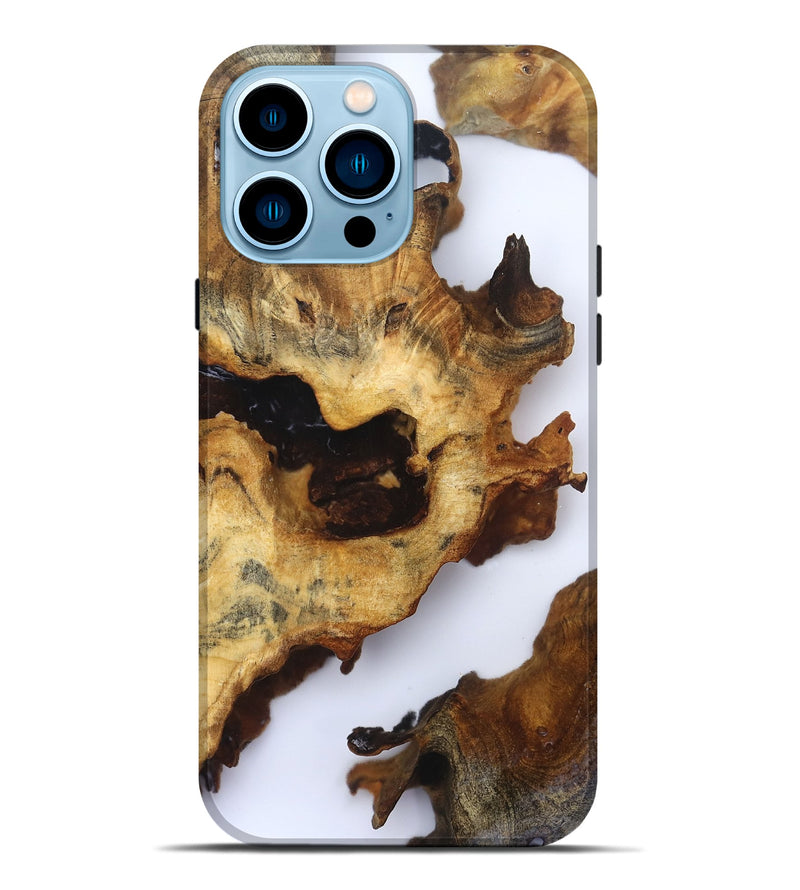 iPhone 14 Pro Max Wood Live Edge Phone Case - Arian (Clear, 832254)