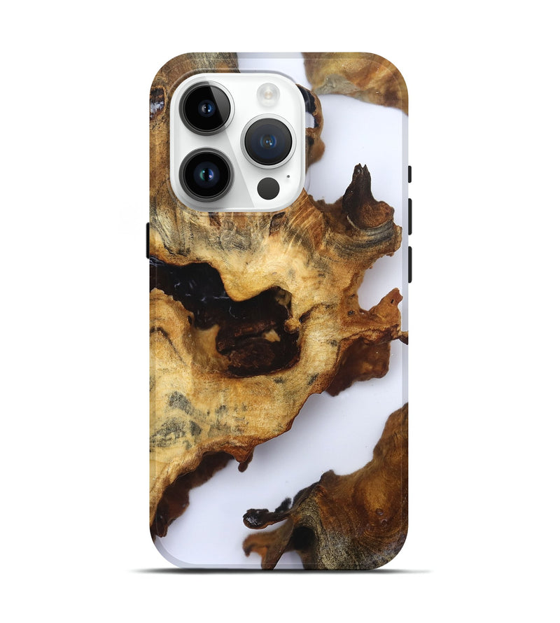 iPhone 15 Pro Wood Live Edge Phone Case - Arian (Clear, 832254)