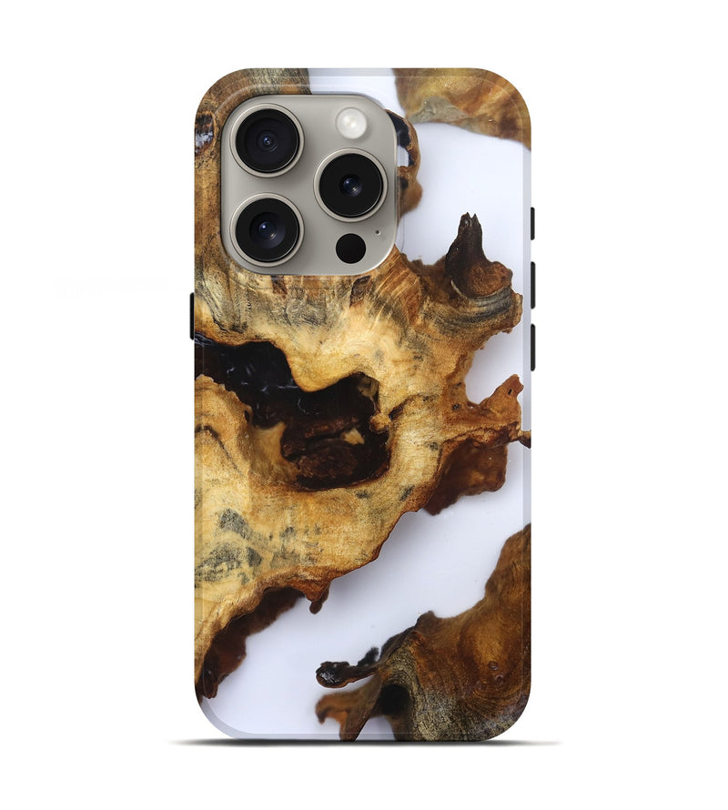 iPhone 16 Pro Wood Live Edge Phone Case - Arian (Clear, 832254)