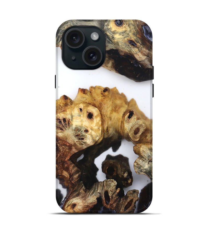 iPhone 15 Wood Live Edge Phone Case - Unknown (Clear, 832255)