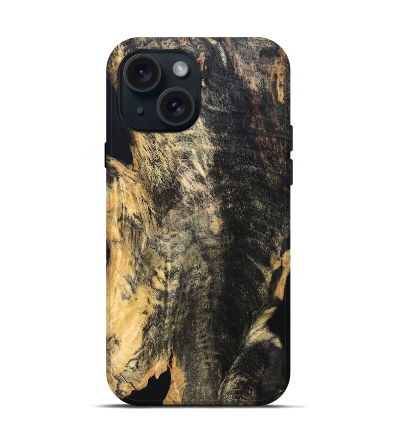 iPhone 15 Wood Live Edge Phone Case - Leola (Solid Wood, 832265)