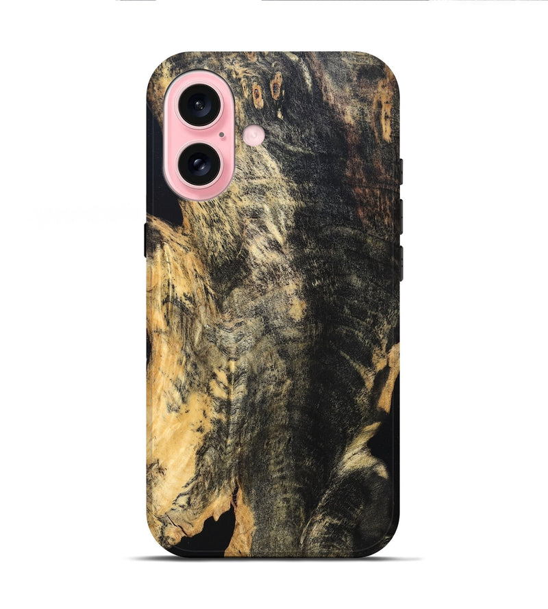iPhone 16 Wood Live Edge Phone Case - Leola (Solid Wood, 832265)