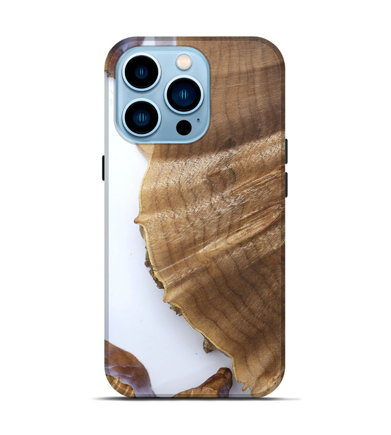 iPhone 14 Pro Wood Live Edge Phone Case - Ami (Clear, 832267)