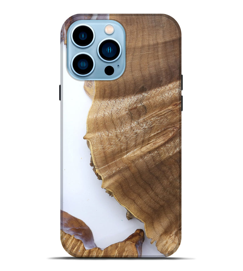 iPhone 14 Pro Max Wood Live Edge Phone Case - Ami (Clear, 832267)
