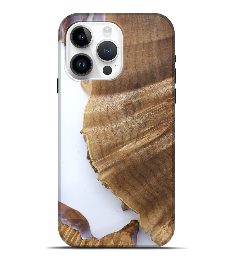 iPhone 15 Pro Max Wood Live Edge Phone Case - Ami (Clear, 832267)