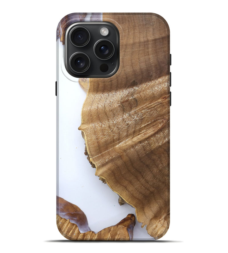 iPhone 16 Pro Max Wood Live Edge Phone Case - Ami (Clear, 832267)