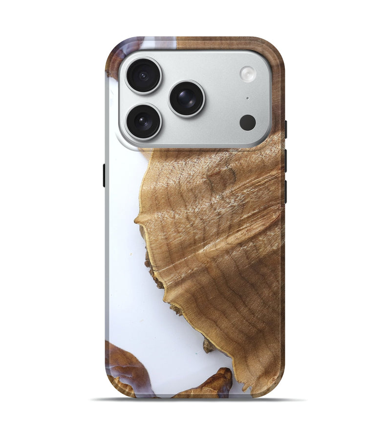iPhone 18 Pro Wood Live Edge Phone Case - Ami (Clear, 832267)