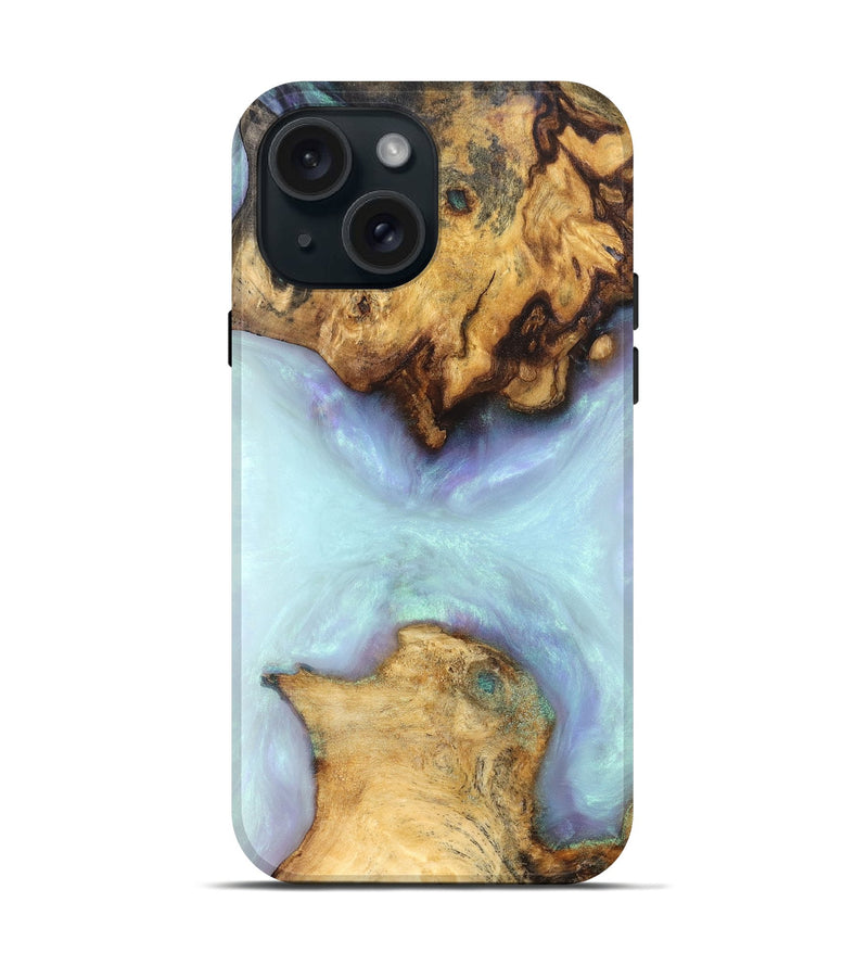 iPhone 15 Wood Live Edge Phone Case - Leticia (Ghost, 832269)