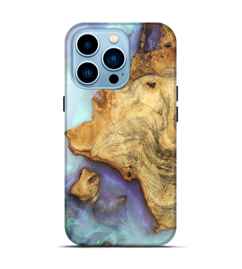 iPhone 14 Pro Wood Live Edge Phone Case - Natalee (Ghost, 832274)