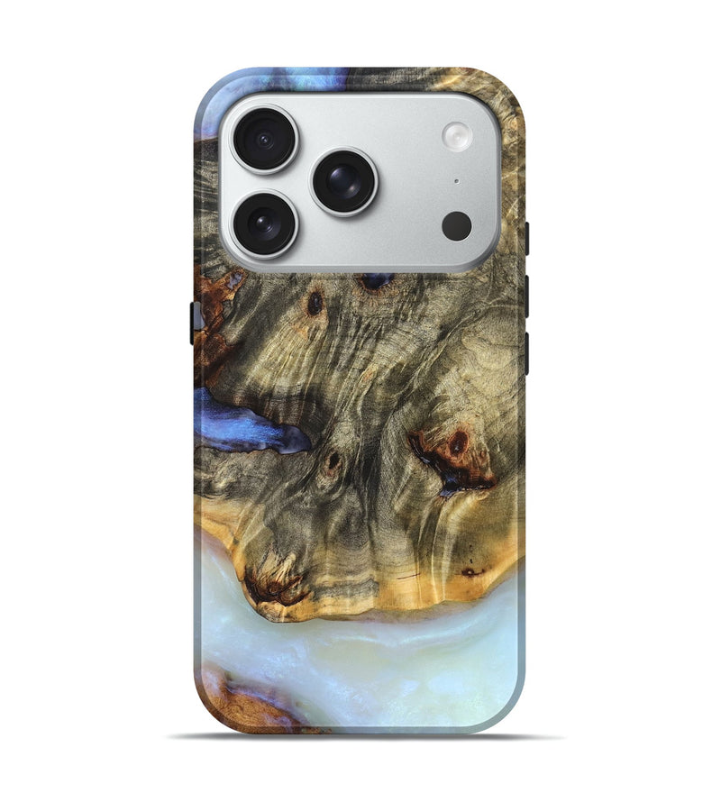 iPhone 18 Pro Wood Live Edge Phone Case - Benton (Ghost, 832275)