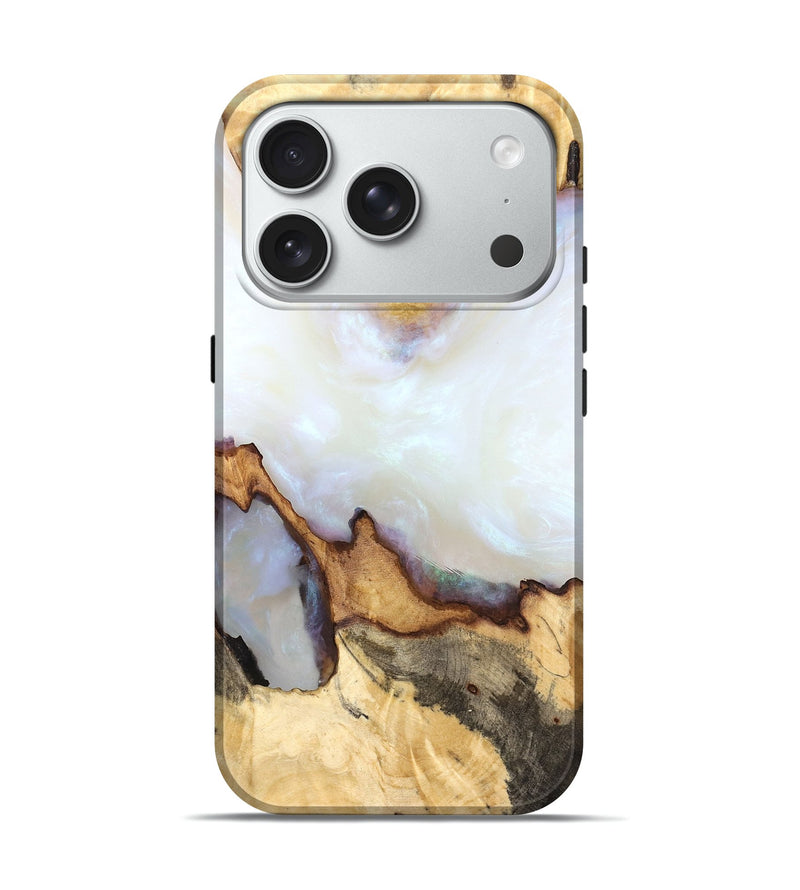 iPhone 18 Pro Wood Live Edge Phone Case - Jaydin (Ghost, 832277)