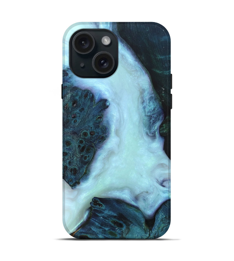 iPhone 15 Wood Live Edge Phone Case - Janiah (Ghost, 832278)