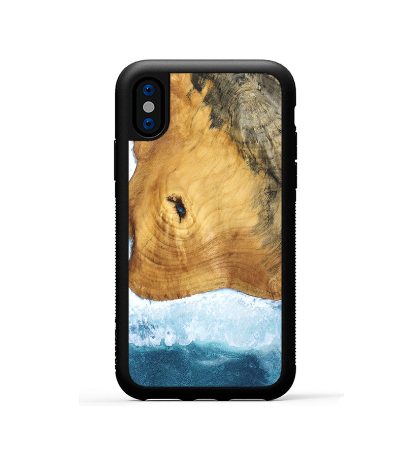iPhone Xs Wood Phone Case - Alexys (Coastal, 832309)