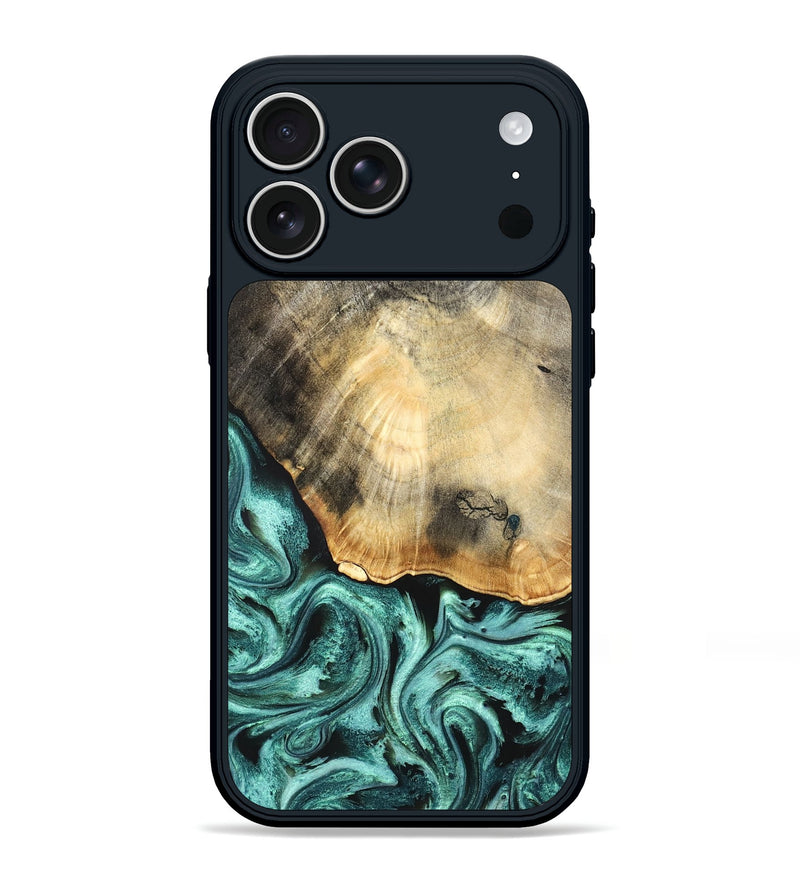 iPhone 17 Pro Max Wood Phone Case - Ethyl (Green, 832319)