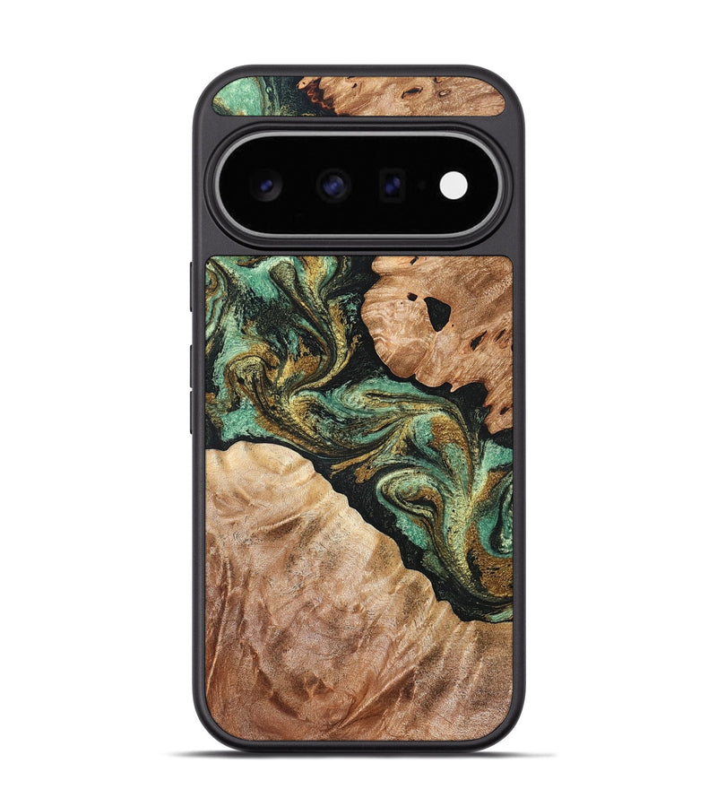 Pixel 11 Pro Wood Phone Case - Lamar (Green, 832321)
