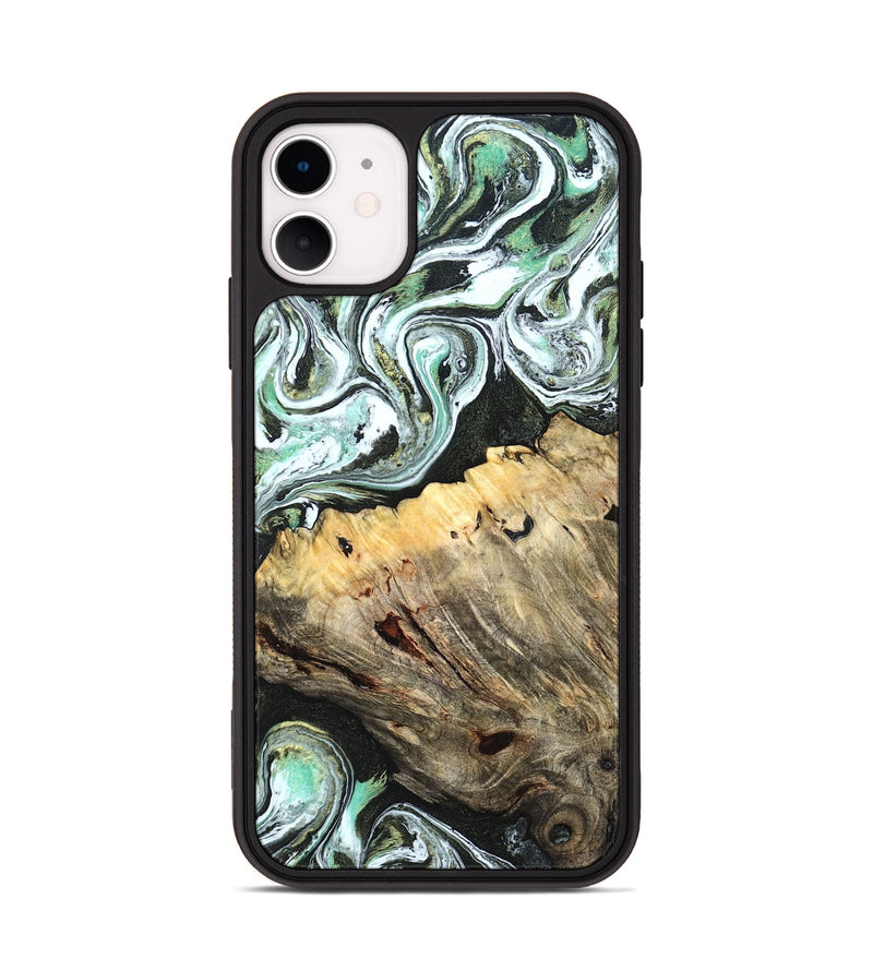 iPhone 11 Wood Phone Case - Meghann (Green, 832322)