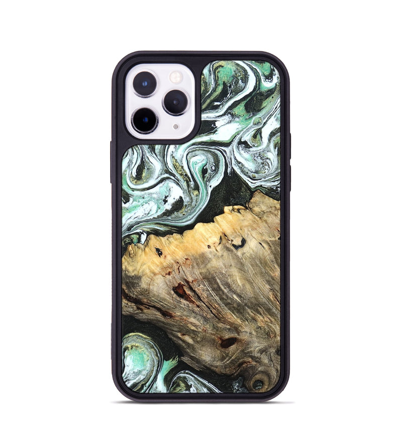 iPhone 11 Pro Wood Phone Case - Meghann (Green, 832322)