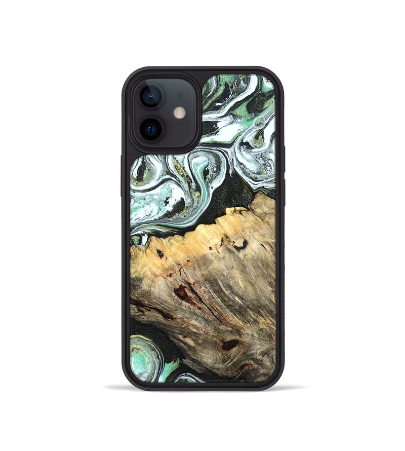 iPhone 12 mini Wood Phone Case - Meghann (Green, 832322)