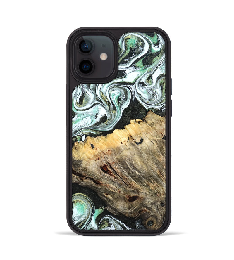 iPhone 12 Wood Phone Case - Meghann (Green, 832322)