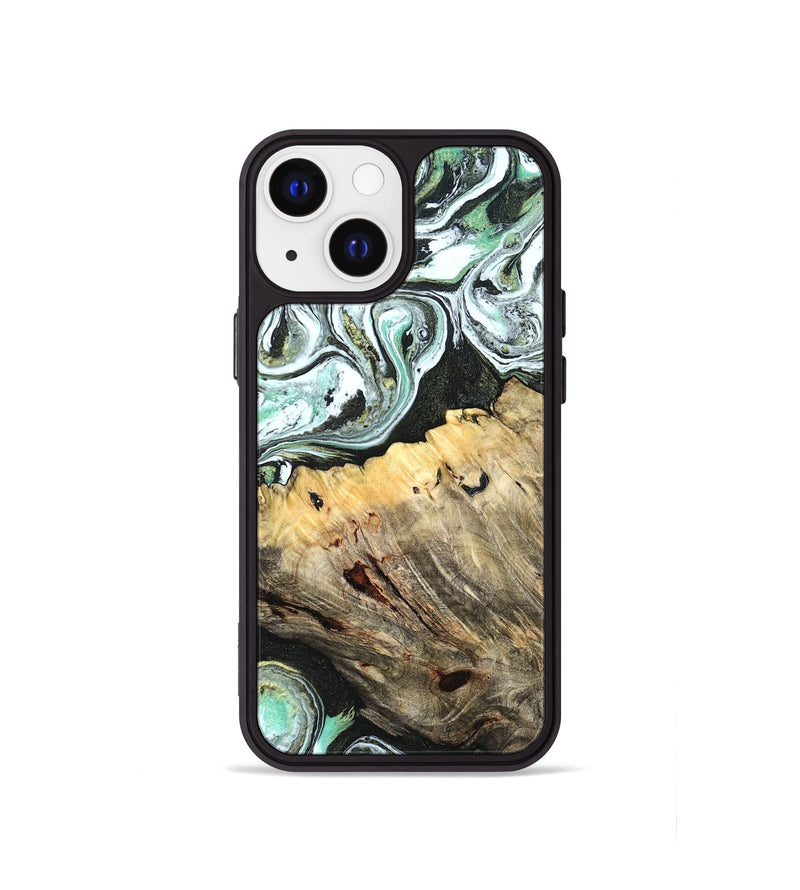 iPhone 13 mini Wood Phone Case - Meghann (Green, 832322)
