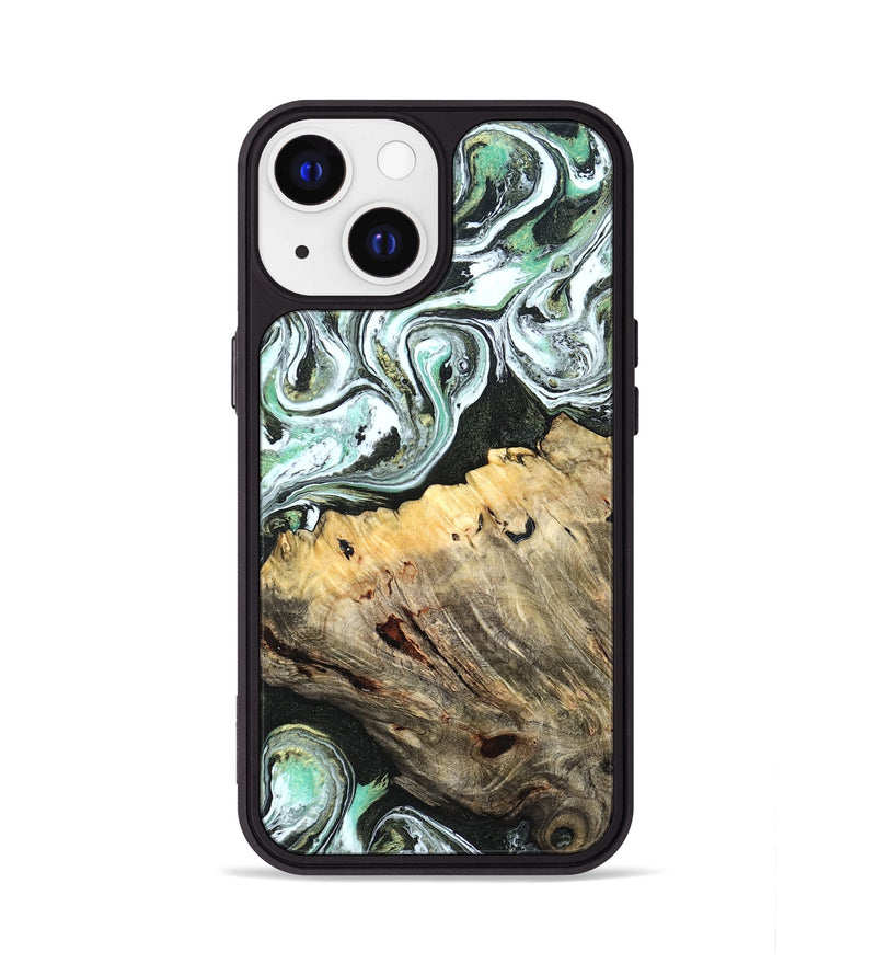 iPhone 13 Wood Phone Case - Meghann (Green, 832322)