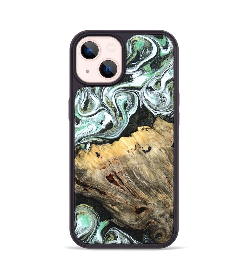 iPhone 14 Wood Phone Case - Meghann (Green, 832322)