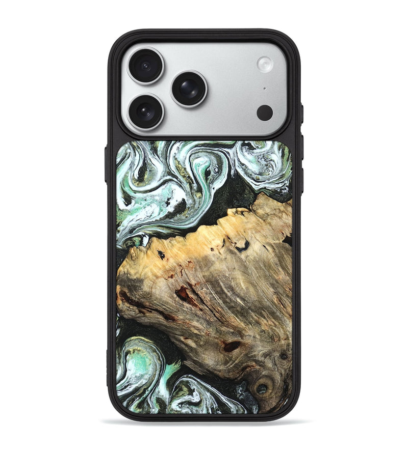 iPhone 18 Pro Max Wood Phone Case - Meghann (Green, 832322)