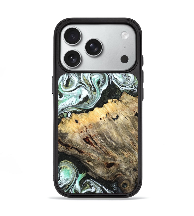 iPhone 18 Pro Wood Phone Case - Meghann (Green, 832322)