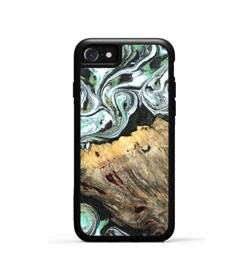 iPhone SE Wood Phone Case - Meghann (Green, 832322)