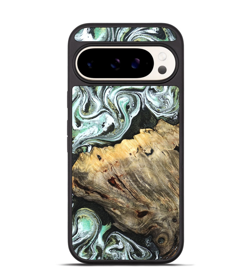 Pixel 9 Wood Phone Case - Meghann (Green, 832322)