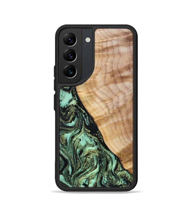 Galaxy S22 Wood Phone Case - Jemma (Green, 832323)