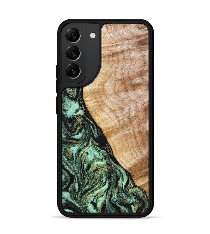 Galaxy S22 Plus Wood Phone Case - Jemma (Green, 832323)