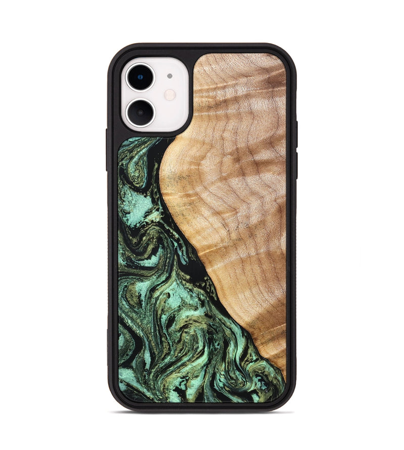 iPhone 11 Wood Phone Case - Jemma (Green, 832323)