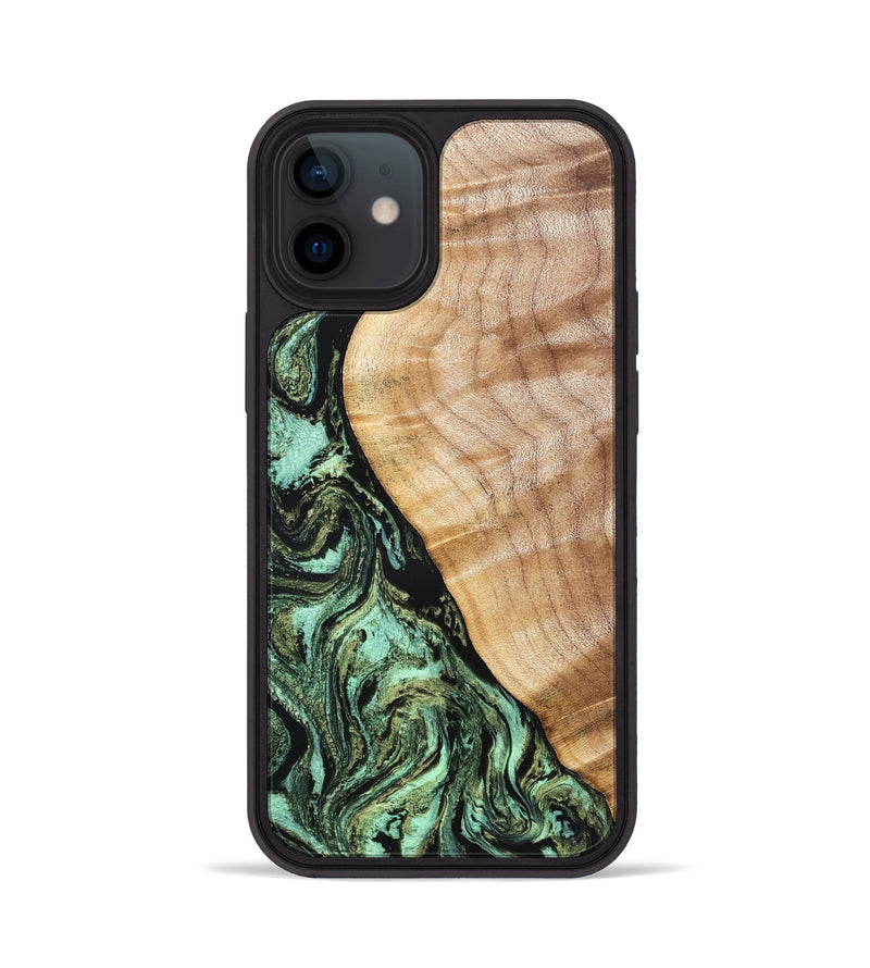 iPhone 12 Wood Phone Case - Jemma (Green, 832323)