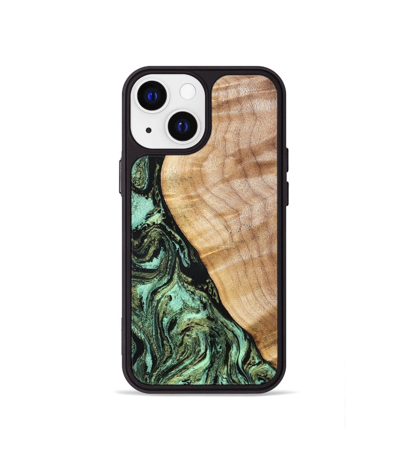 iPhone 13 mini Wood Phone Case - Jemma (Green, 832323)
