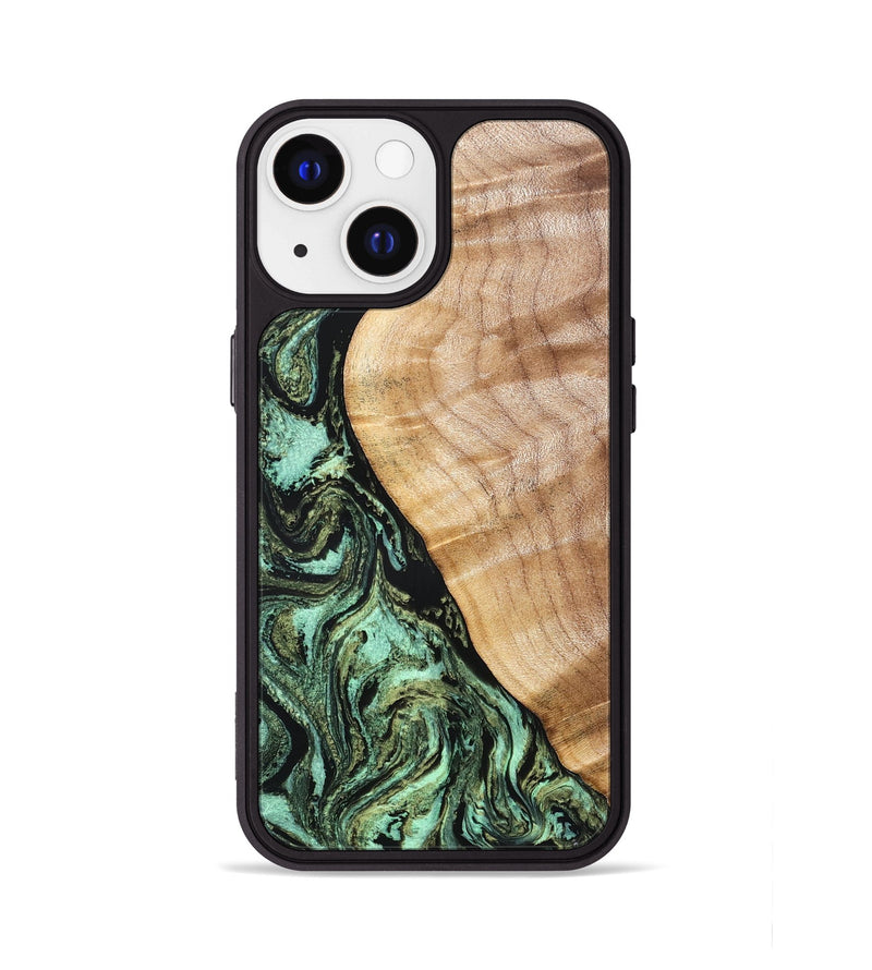 iPhone 13 Wood Phone Case - Jemma (Green, 832323)